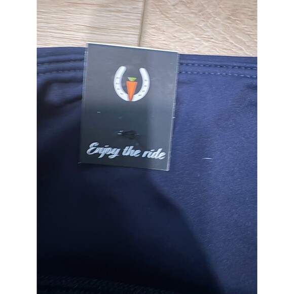Kerrits Women's Full Seat Riding Tights Size S Navy Blue Grip Pockets Pattern An - Picture 8 of 12